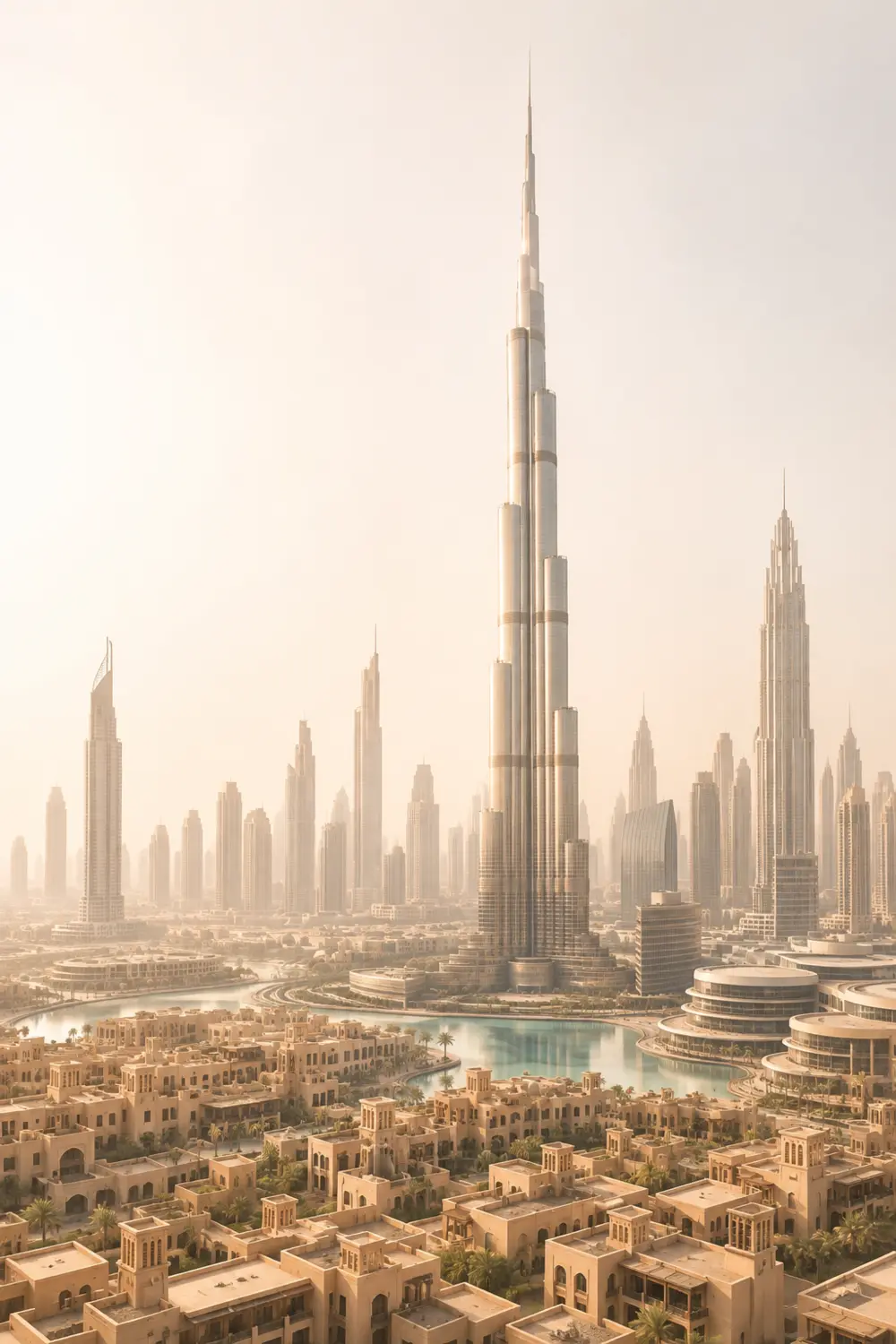 Dubai skyline featuring Burj Khalifa